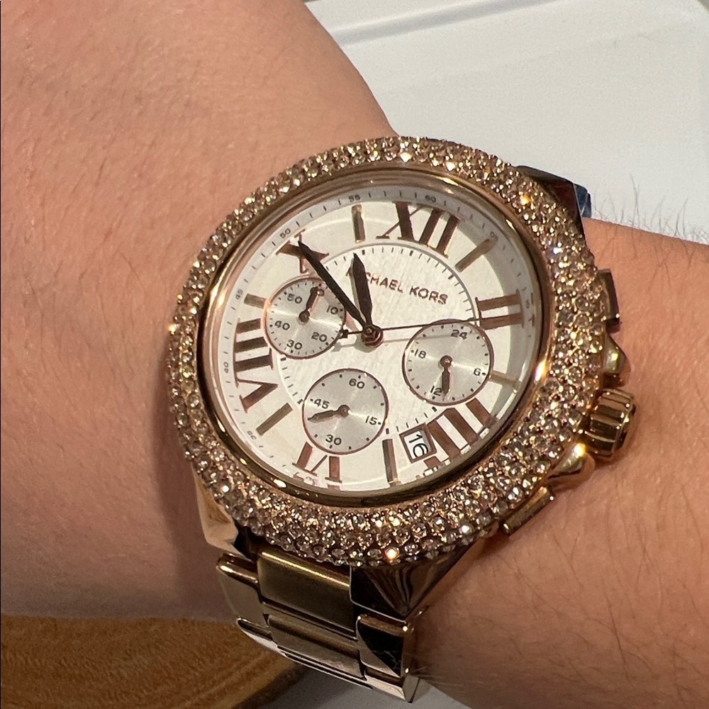Michael Kors Women’s Gold-Tone Bracelet Watch